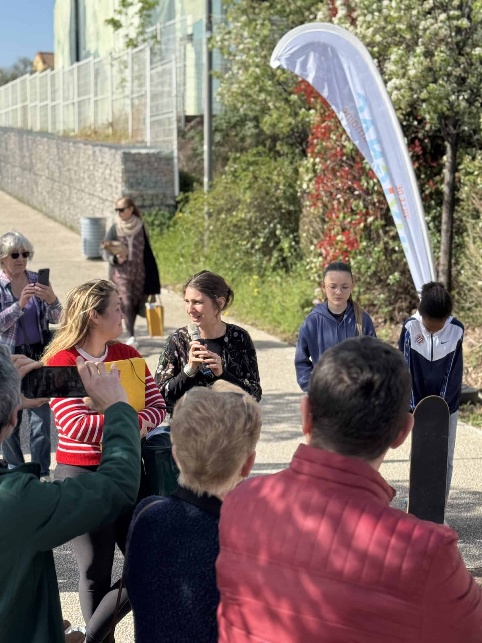 Composteurs collectifs du quartier des Constellations, zoom sur le panneau des consignes de tri