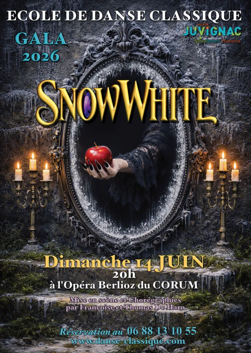 Affiche Snow White - Ecole de danse classique de Juvignac