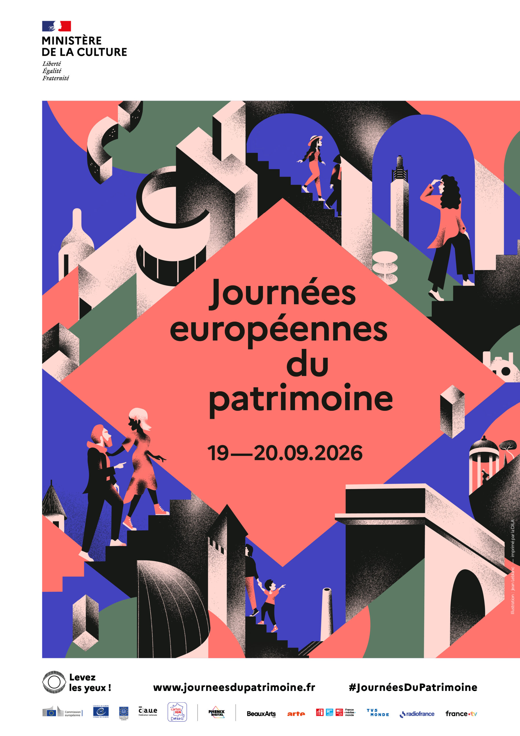 Affiche des Journées européennes du patrimoine 2026