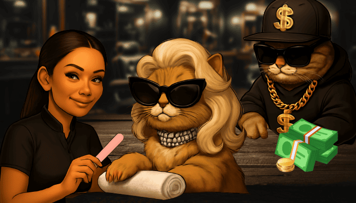 Damaris, Lil Purrlux & Bossa – Team kattentrimsalon DDC