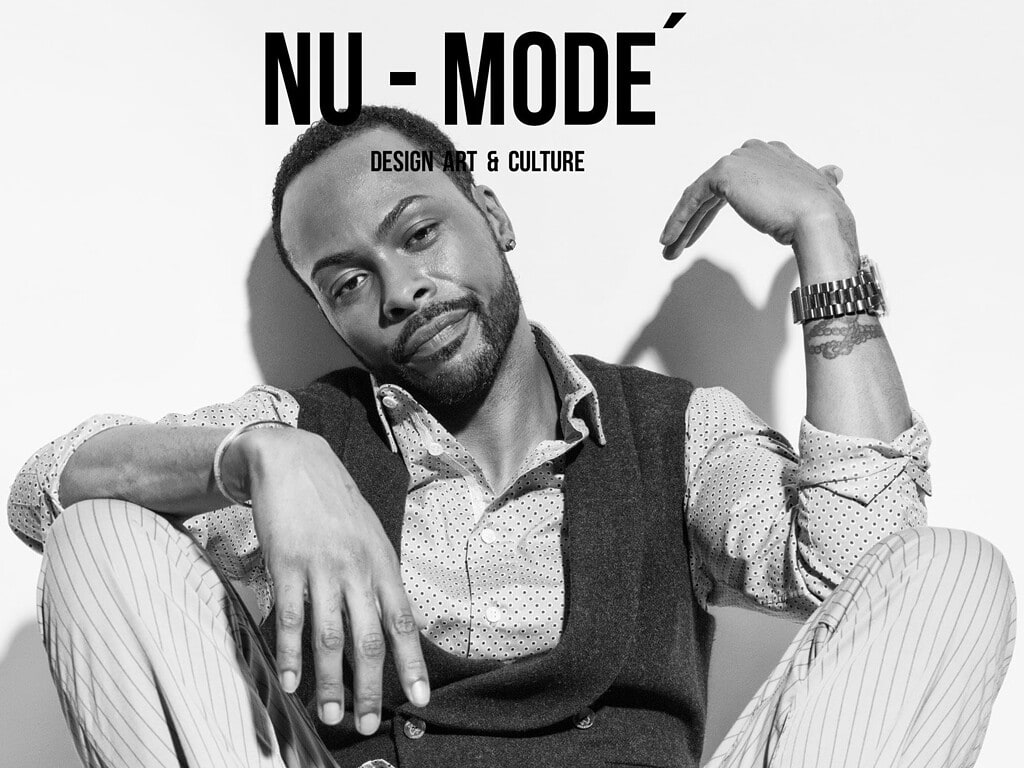 Horizontal crop of the Nu-Mode Magazine cover portrait featuring Jaz Anderson.