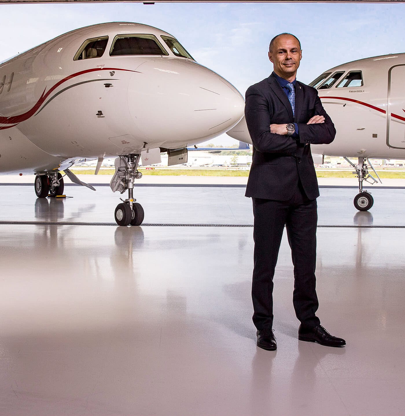 Business executive photographed in a modern New York office.
