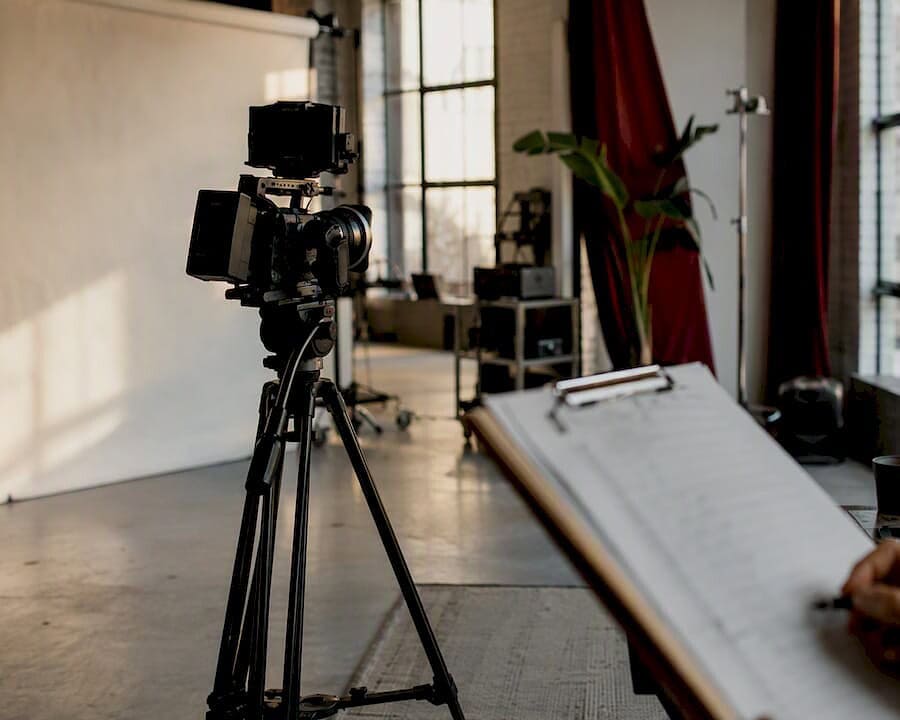B-roll shot list on clipboard in studio