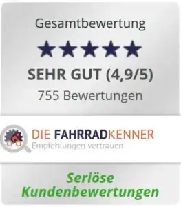 Hervorragende Fahrradbewertungen bei Zweirad Kißkalt in Nürnberg.