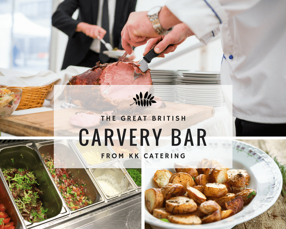 Roast beef carving station at KK Catering, British catering, event buffet, professional caterers UK.