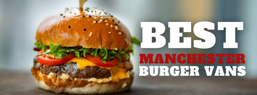 Fresh cheeseburger with lettuce, tomato, and sesame bun for catering events in Manchester.