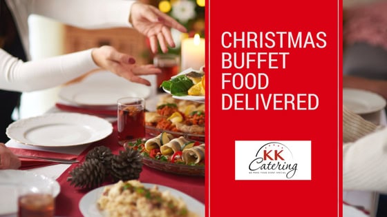 Delicious Christmas buffet food delivered by KK Catering, perfect for festive celebrations.