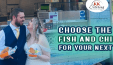 Fresh fish and chip van catering for events at KK Catering in the UK.