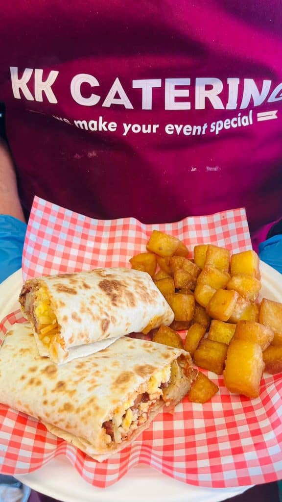 Fresh Chicken Wrap with Chips from KK Catering for Event Catering and Food Delivery UK.