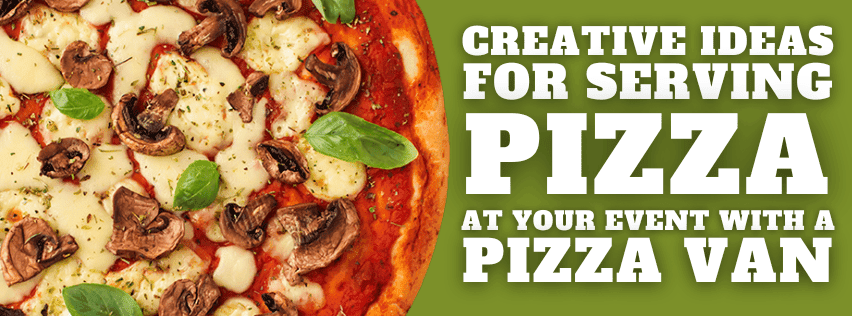 Freshly prepared pizza with mushrooms, cheese, and basil toppings by KK Catering.