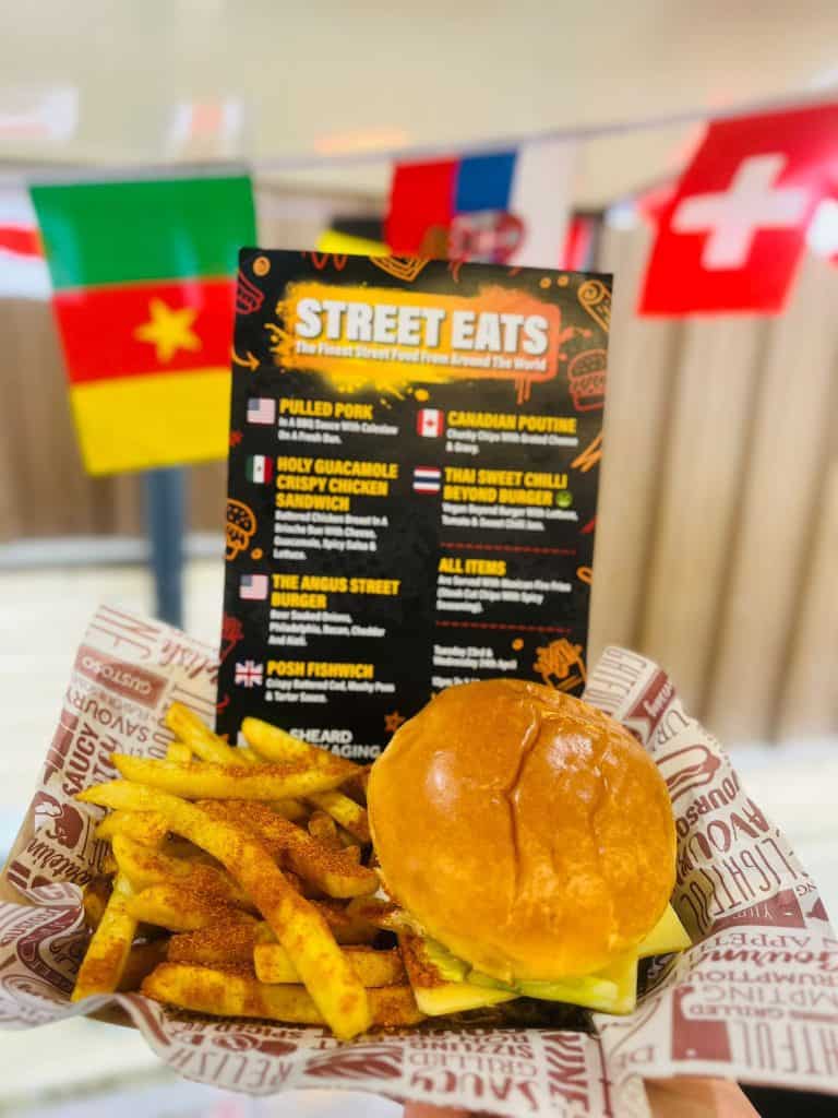 street food burger from kk catering