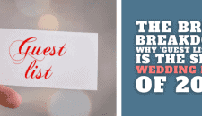 Guest list card for wedding catering event planning in Kent, UK.