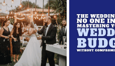 Champagne reception at an outdoor wedding celebration with guests and elegant lighting.