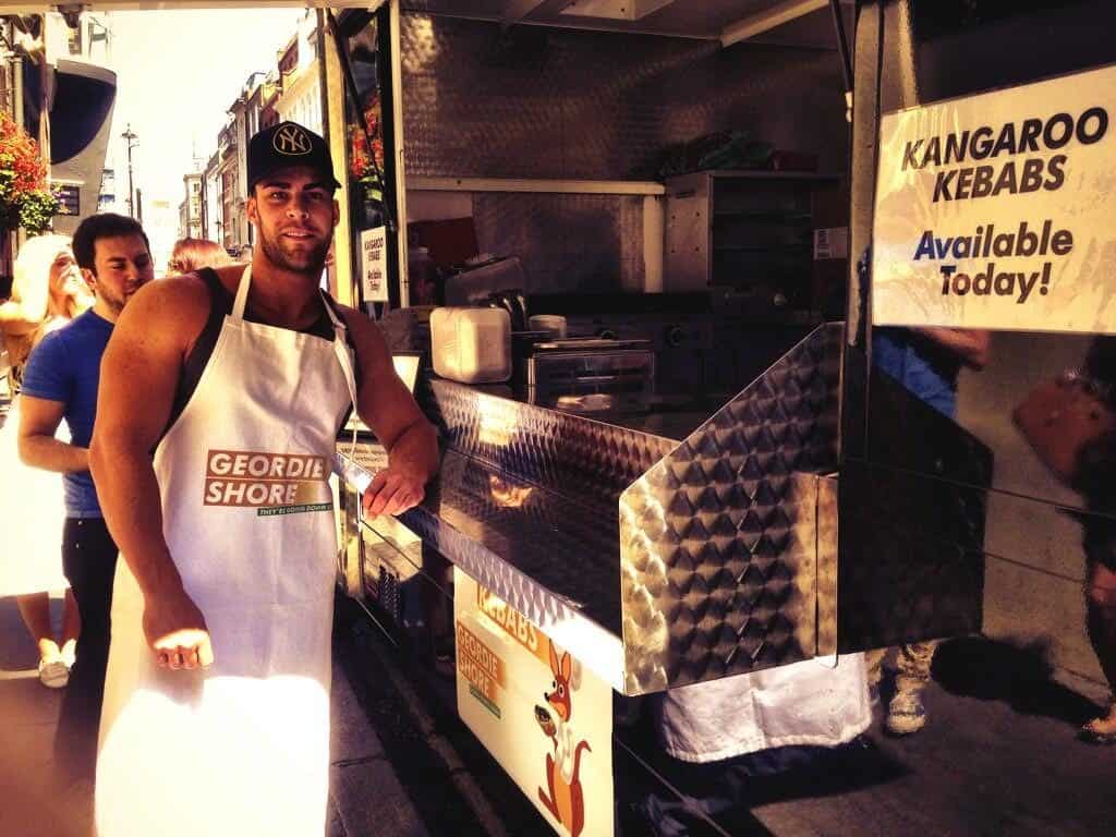 jay geordie shaw film set catering