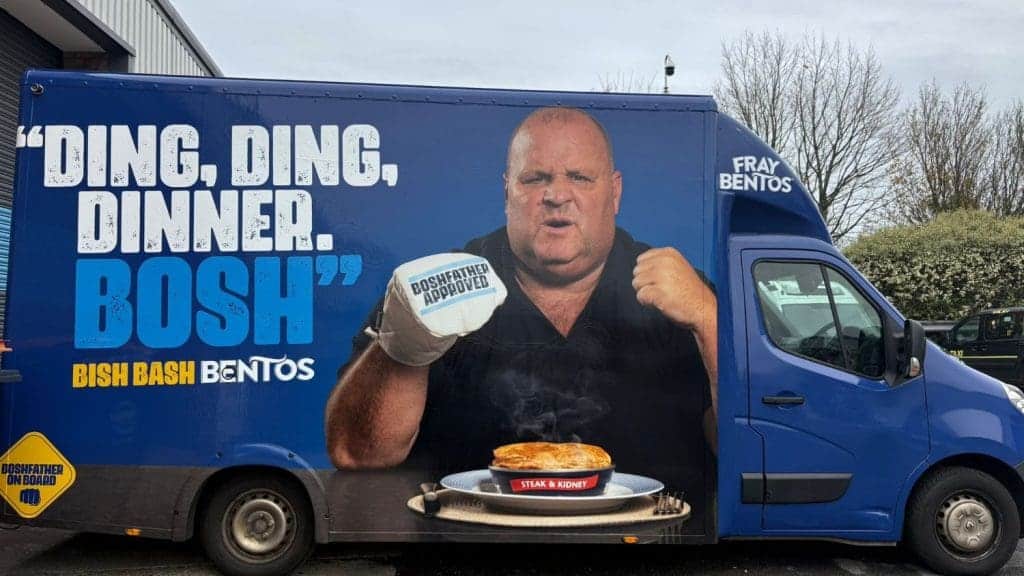 fray bentos promotional catering van