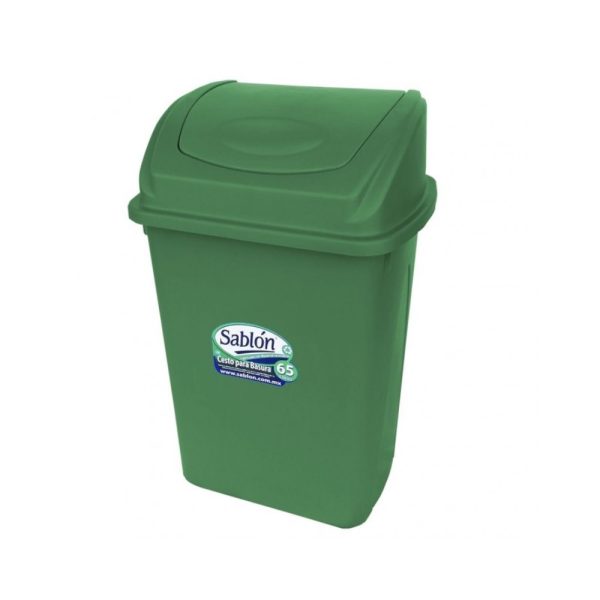Bote de basura grande de 65 litros
