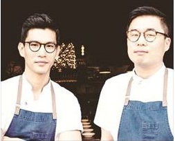 Brian Kim (left) and Tae Kyung Ku