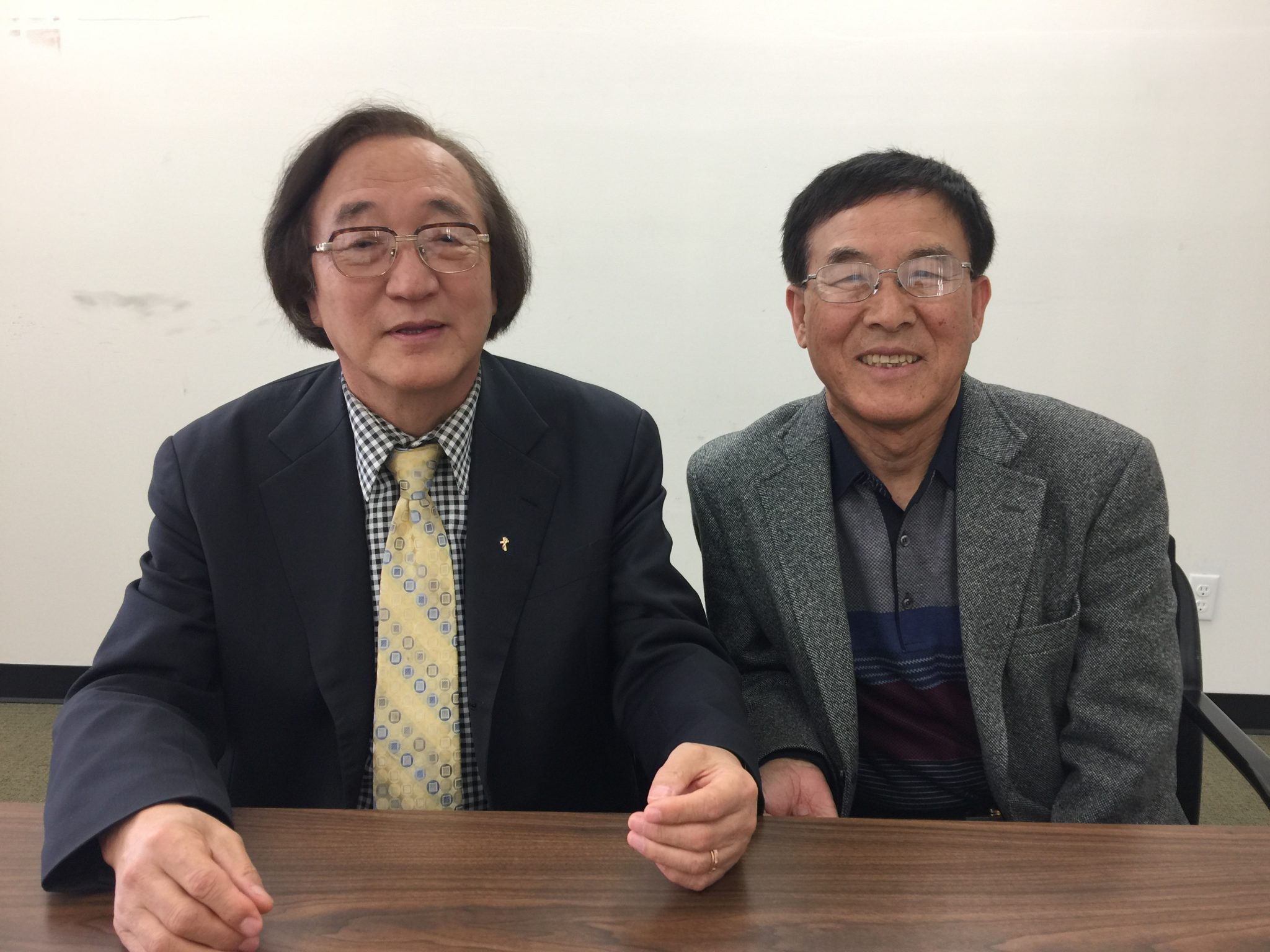 Chungsil Hongsil director Jae-dong Kim and secretary general Chan-yeol Jeong