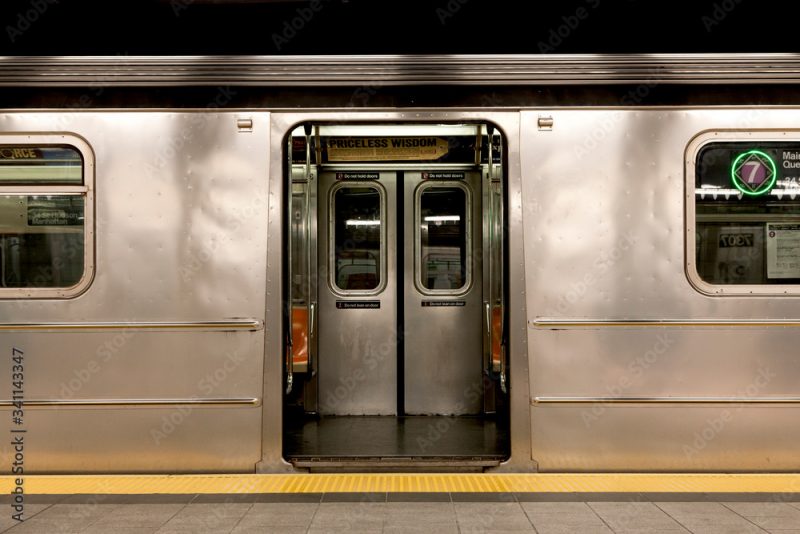 Inside of New York Subway: New York, NY, U.S.A.