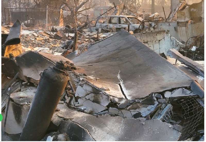 Ahn family home reduced to ashes by wildfires