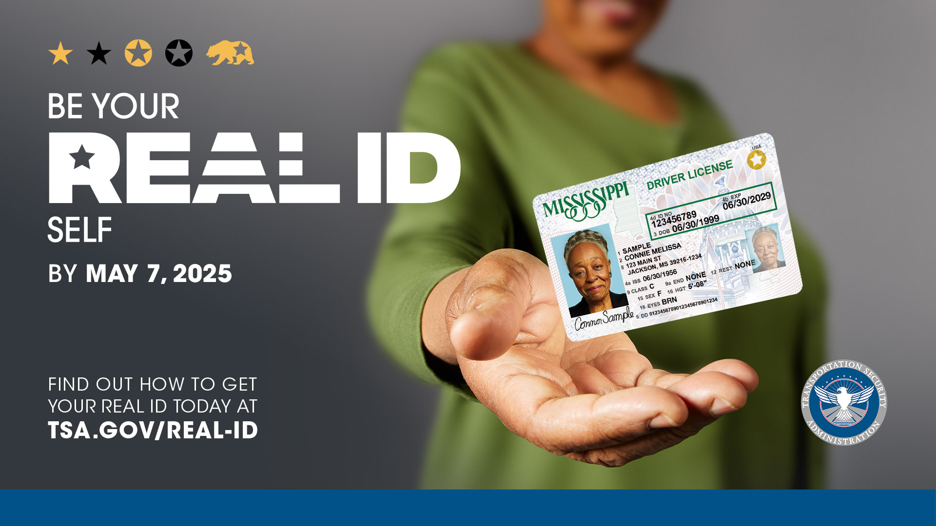 Real ID application California promotional image from DHS