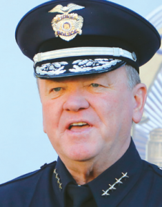portrait of LAPD Chief Jim McDonnell amid leadership criticism and stalled reforms