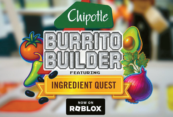 Chipotle Cinco de Mayo promotion poster for Burrito Builder Roblox game