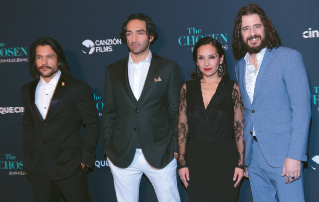 Jonathan Roumie attends The Chosen Season 4 premiere event in Mexico City, highlighting the rise of Christian faith-based content