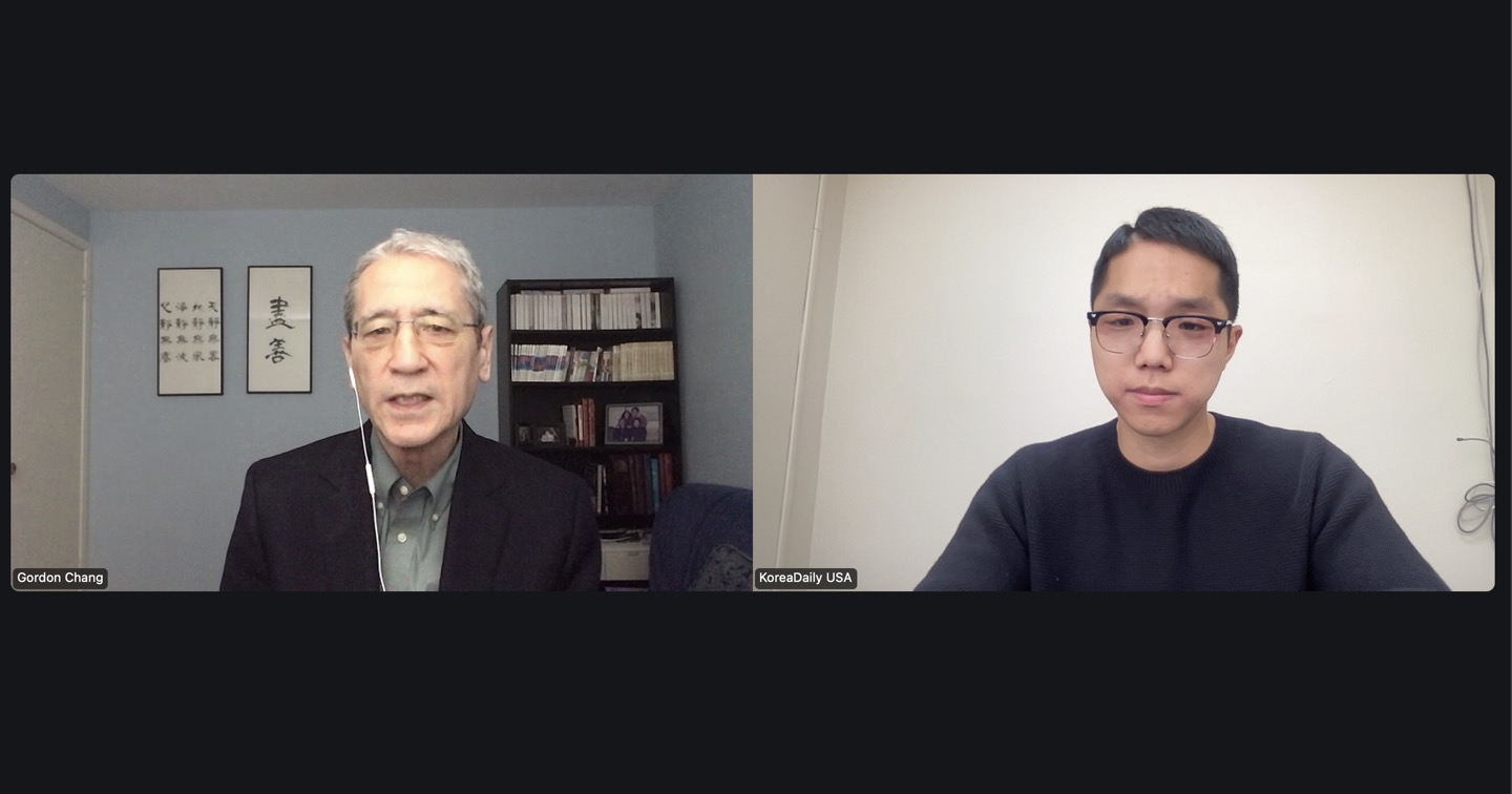 Gordon Chang warns of South Korea's political crisis in a Zoom interview with Korea Daily journalist Kyeongjun Kim.