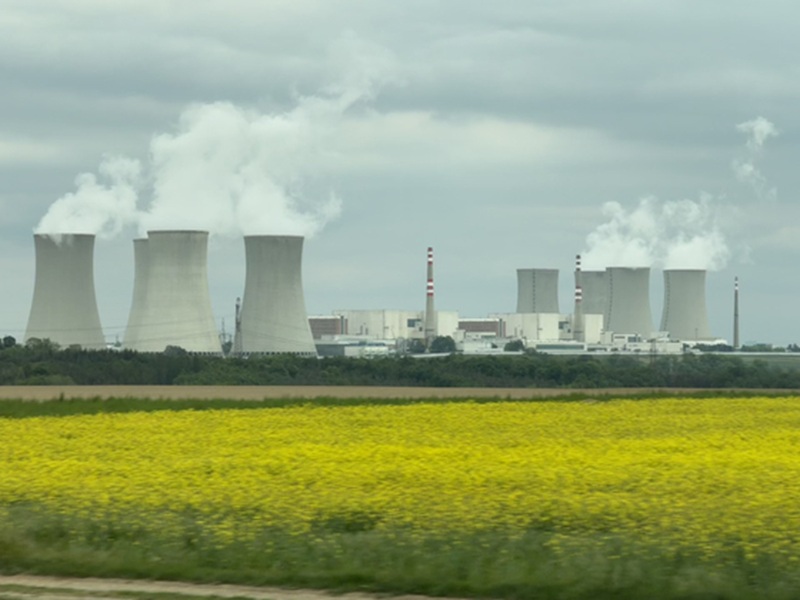 Cooling towers operating at the Dukovany nuclear power plant operated by CEZ AS, near the village of Dukovany, Czech Republic, on May 6, 2025 [Lim Sung-bin]