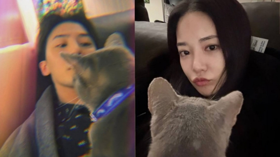 Singers G-Dragon, left, and Lee Ju-yeon [SCREEN CAPTURE]