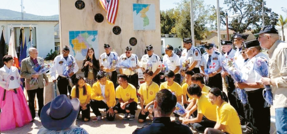 Korean War veterans and youth group honor ceremony in Santa Paula