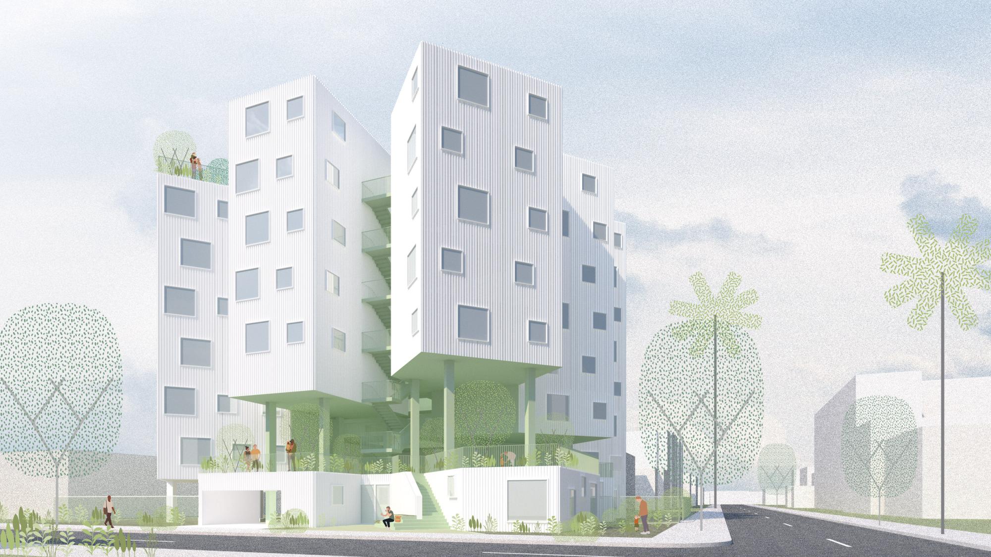 graphic of apartment related to Koreatown affordable housing