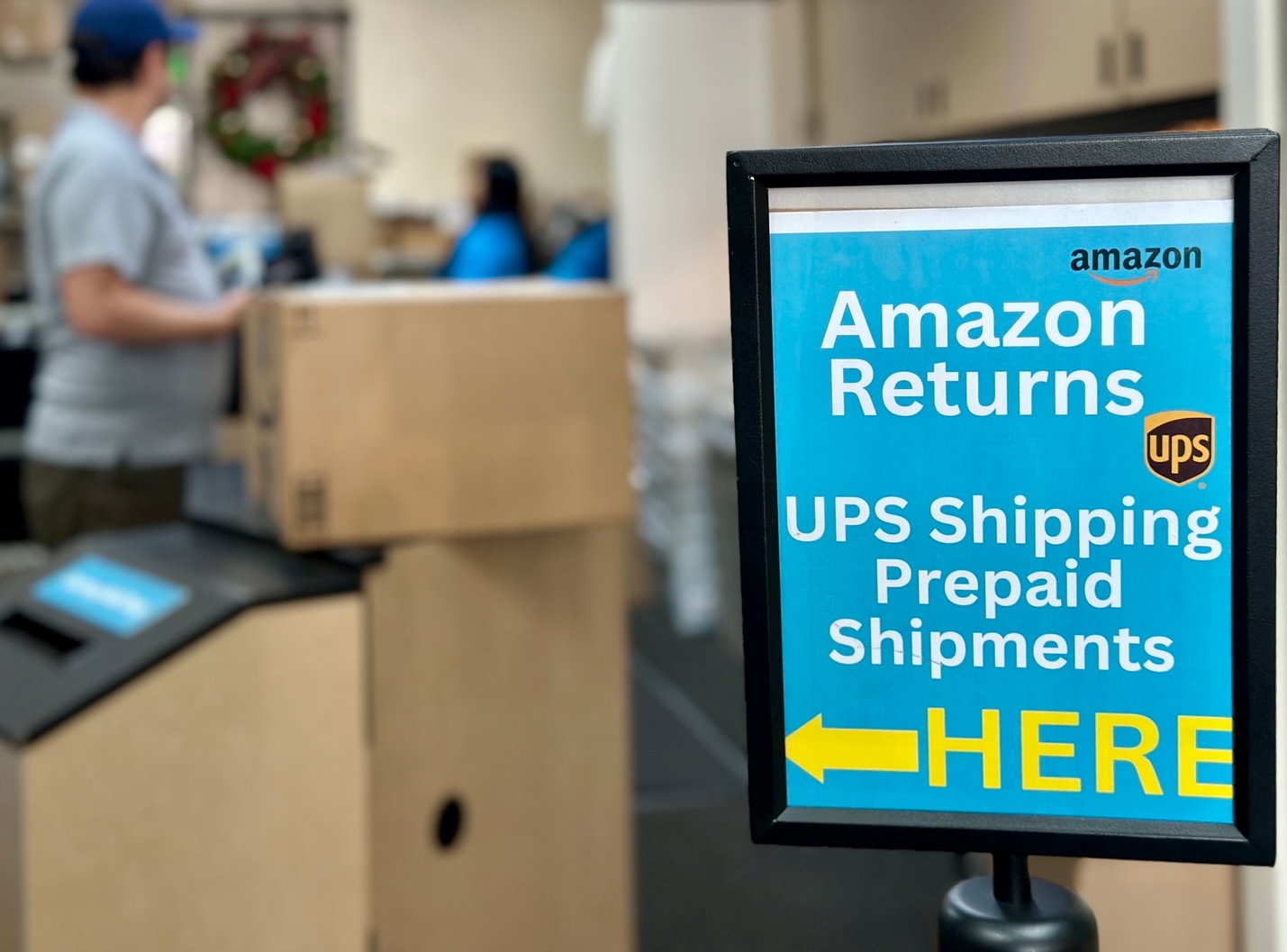 image of UPS store inside related to return fraud retail losses