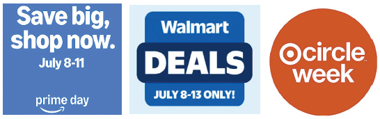 Amazon, Walmart, and Target