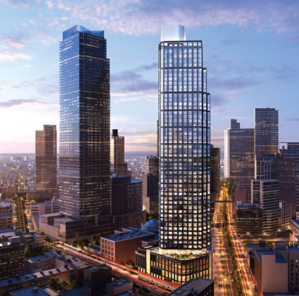 55-story luxury condo rendering in Long Island City by Korean American developer Incoco Capital