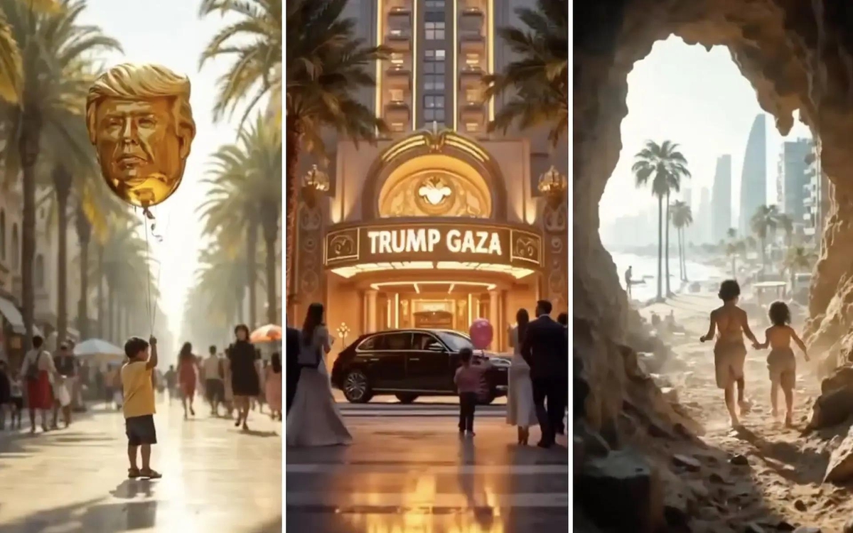 Trump Gaza resort plan concept posted on Instagram