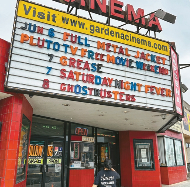 Exterior of Gardena Cinema, venue for the Korean film event Gardena Cinema