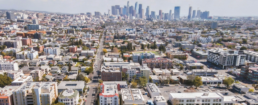 Residential area in Koreatown