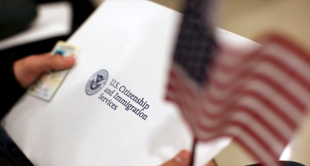 USCIS envelope with printed text.