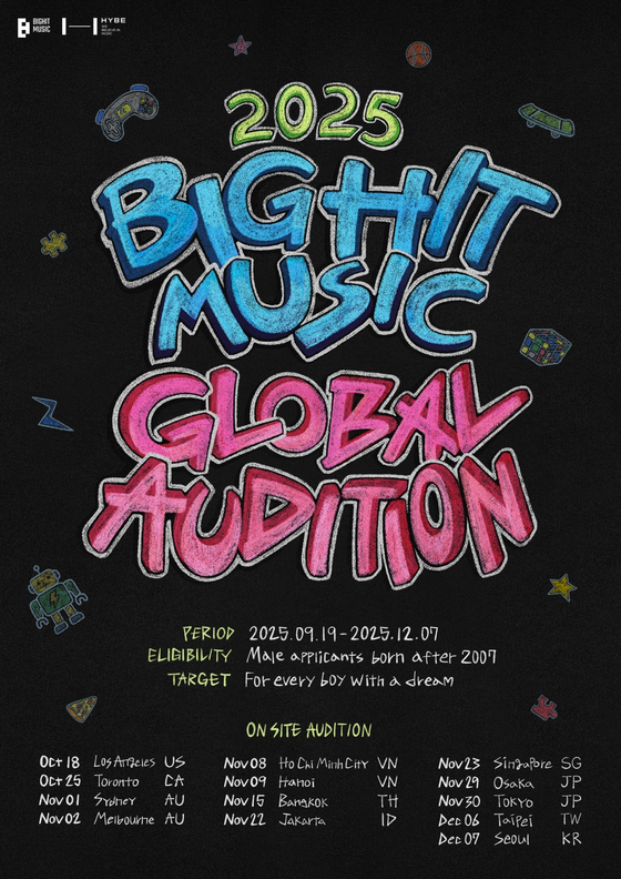 A poster for BigHit Music's ″2025 BigHit Music Global Audition″ [BIGHIT MUSIC]