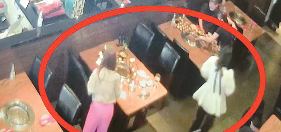 Surveillance camera capture inside a Koreatown KBBQ restaurant amid rising dine and dash cases