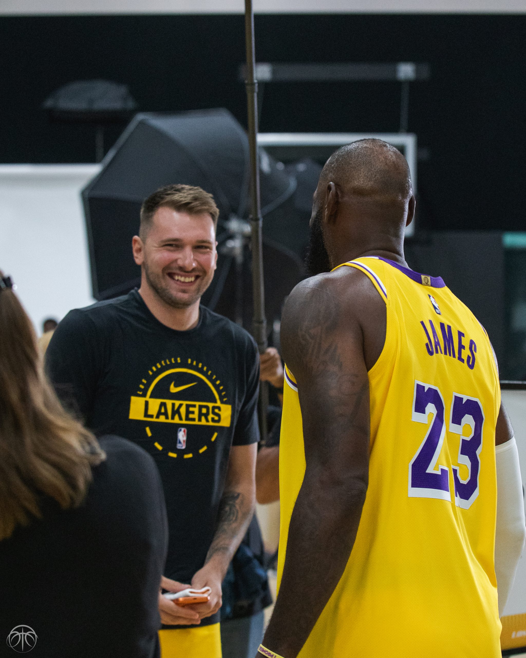 Lakers Media Day — LeBron James and Luka Doncic talk during media sessions