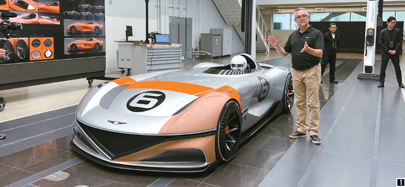 Clay model room at Genesis Design California