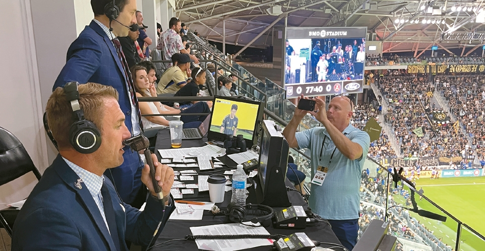 Announcer Jake Zivin and commentator Taylor Twellman call LAFC match with focus on Son Heung-min