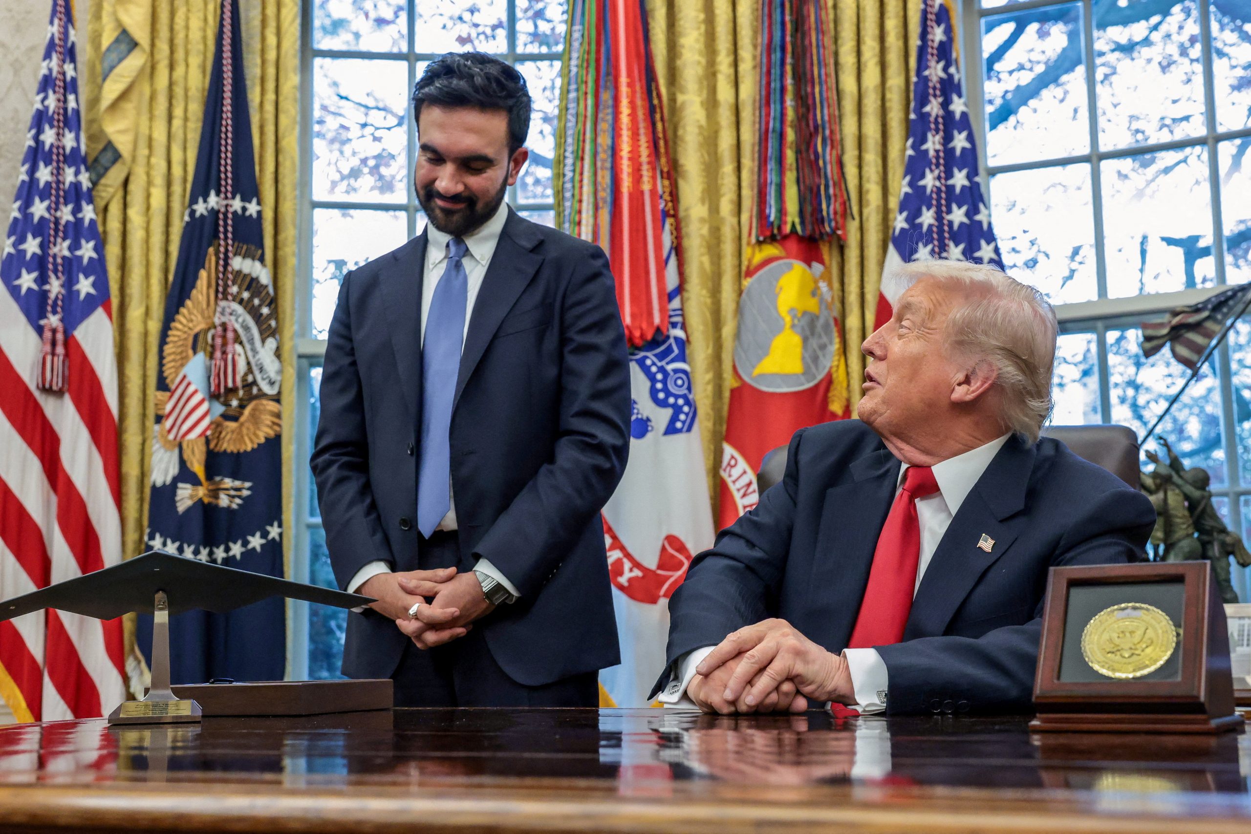 Trump and Mamdani in Oval Office during New York mayor-elect meeting