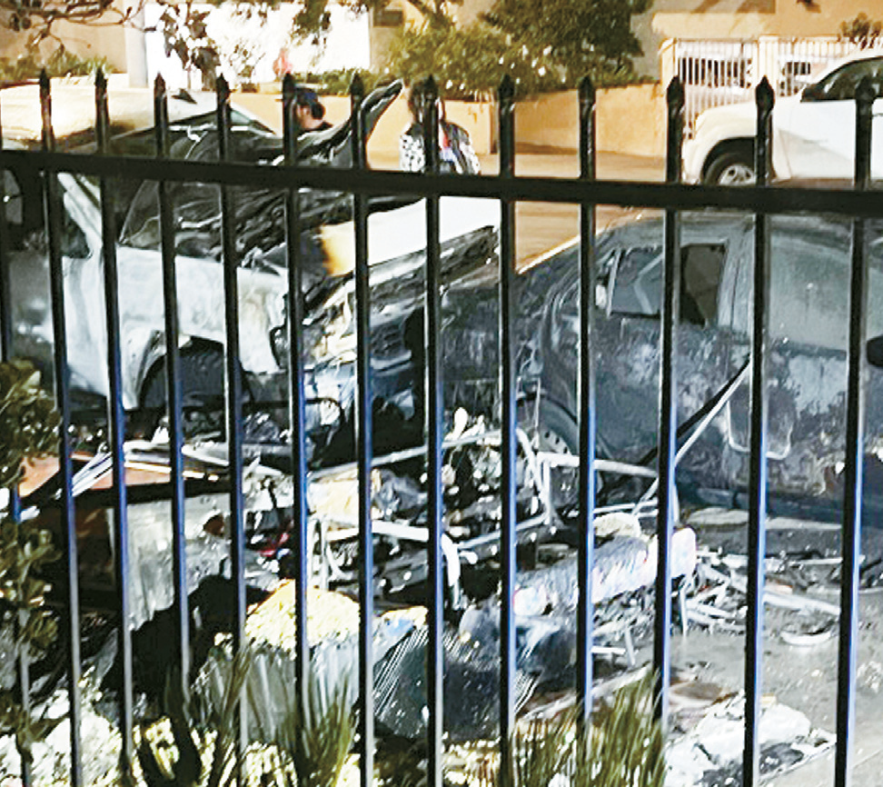 Burned cars destroyed in Koreatown fire linked to rising LA homeless fire risk