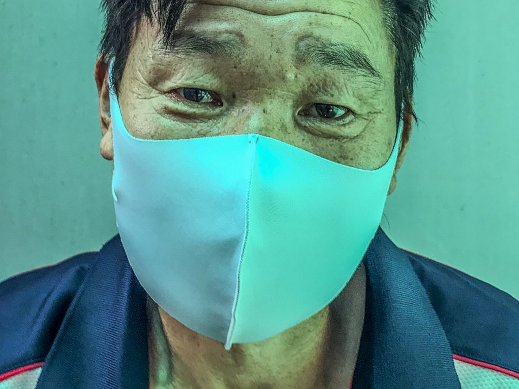 Close-up portrait of S.J., deported from the United States