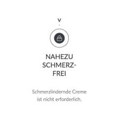 Nahezu schmerzfreie Behandlung mit innovativer Creme bei Kosmetikstudio Hofes.