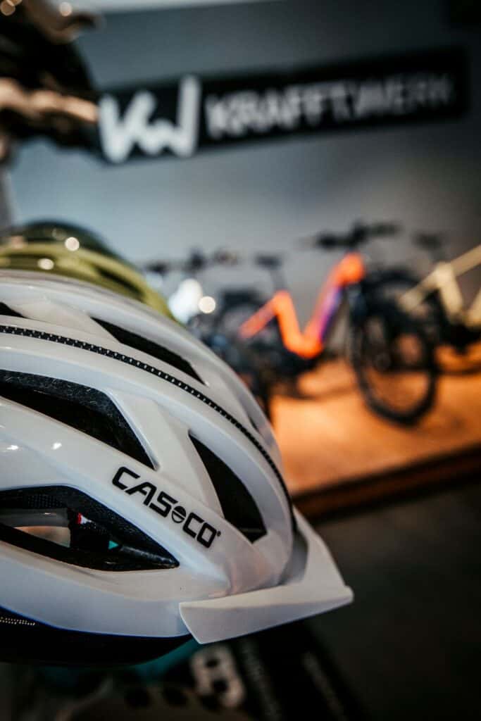Fahrradhelm von Krafft.Werk mit Fokus auf Sicherheit und Design.